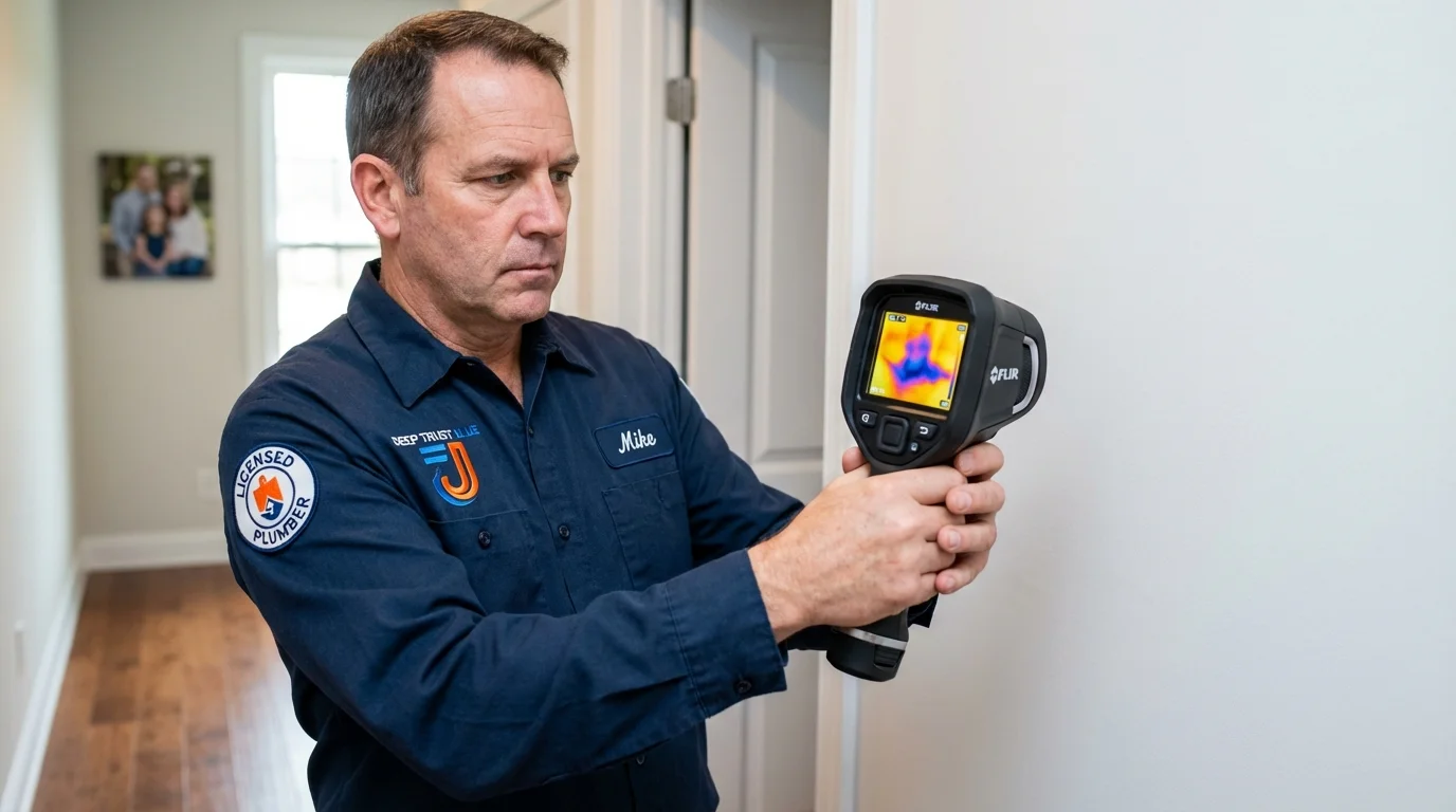 Thermal imaging leak detection by Johns Plumbing LLC in Mount Jackson
